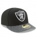 Men's Oakland Raiders New Era Black 2017 Sideline Official Low Profile 59FIFTY Fitted Hat 2745398